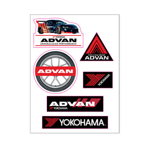 Yokohama  Custom Shape Removable Vinyl Sticker Sheets - Design 3