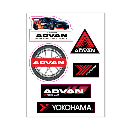 Yokohama  Custom Shape Removable Vinyl Sticker Sheets - Design 3 - 8112155394302