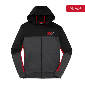 Sport-Tek® Tech Fleece Colorblock Full-Zip Hooded Jacket